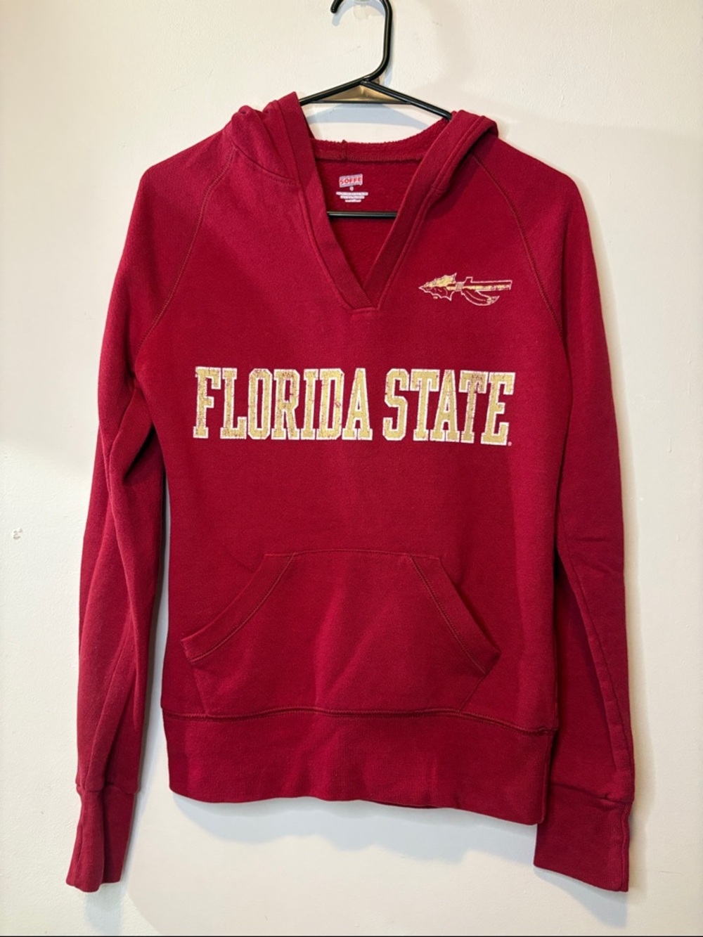 Soffe FSU Y2K Classic Collegiate Florida State Fitted Women’s V Neck Hoodie 2009